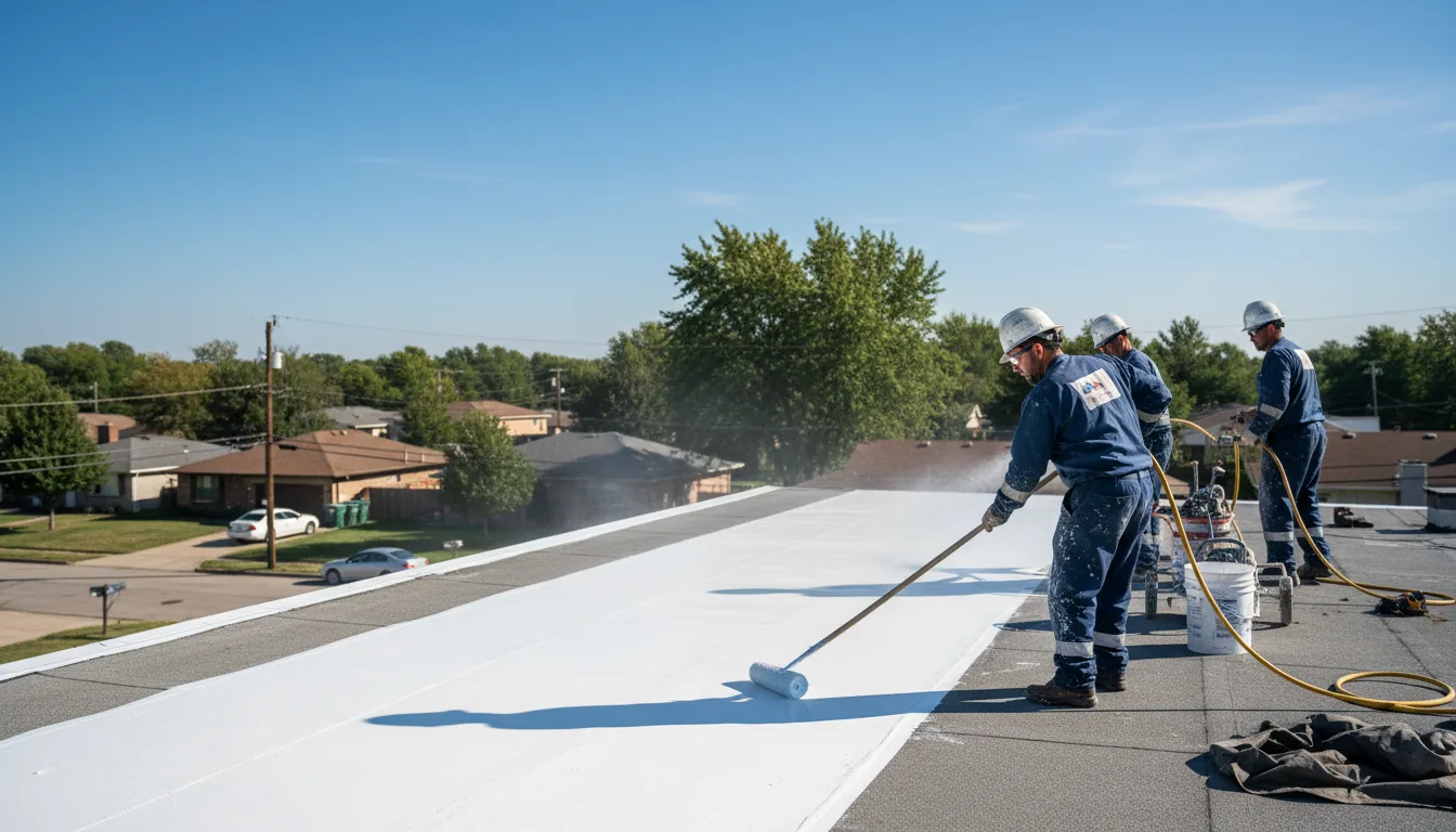 Commercial roof coating in Cleveland, MN near me